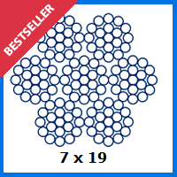 Galvanised wire rope